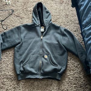 Carhartt thermal lined full zip metal ,hoodie